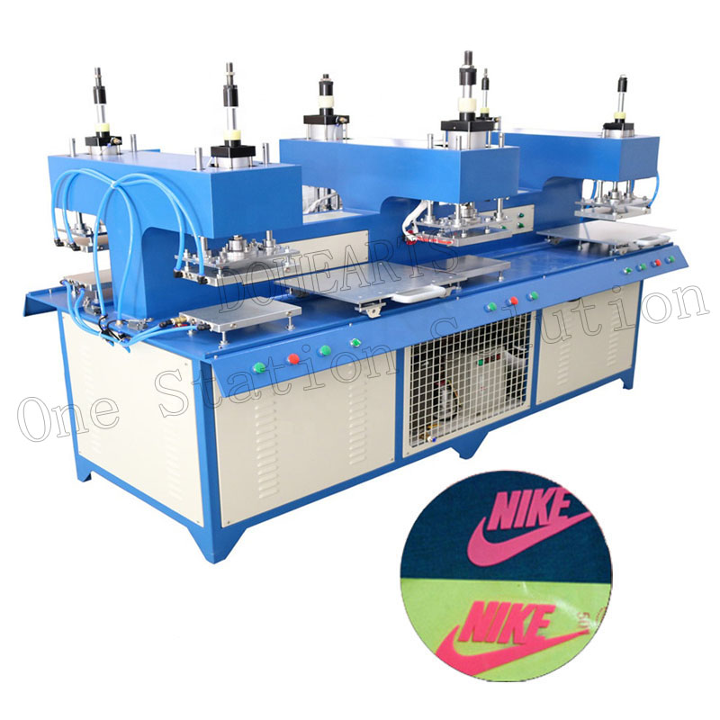 प्लास्टिक लोगो लेबल प्रिंटिंग मशीन 3 डी स्टिकर सिलिकॉन हीट प्रेस मशीन